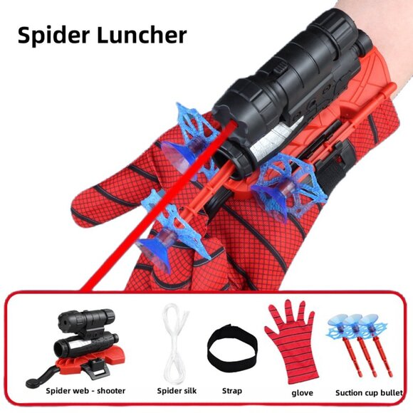 Spider Silk Launcher Spider & Role Play Masks Soft Bullet Launcher Fidget Toys - Picture 3 of 6